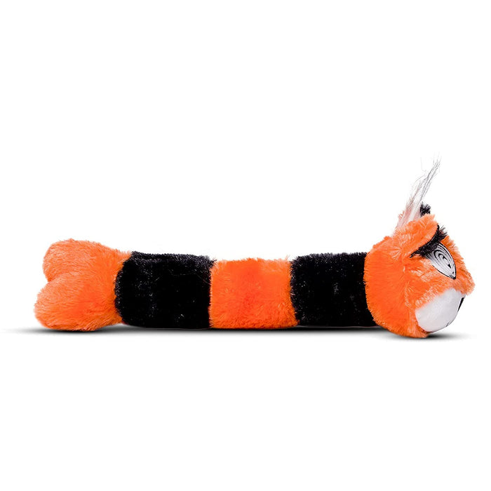 Barkbutler x Fofos Forest Eye Fox Stick Stuffed Soft Squeaky Plush Dog Toy, Orange