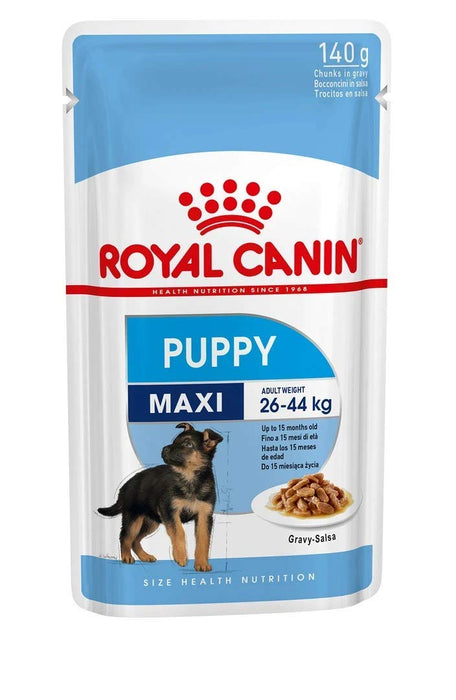 Royal Canin Maxi Puppy Wet Gravy Pouch, 140gm(Packof10)