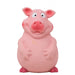 Barkbutler x Fofos Latex Bi Pig Squeaky Dog Toy, Pink 