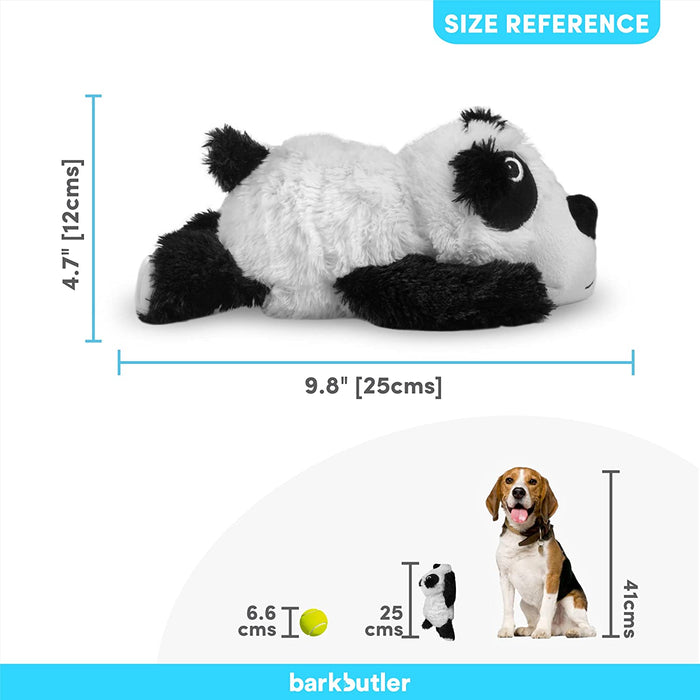 Barkbutler Pandu The Panda Soft Squeaky Plush Dog Toy