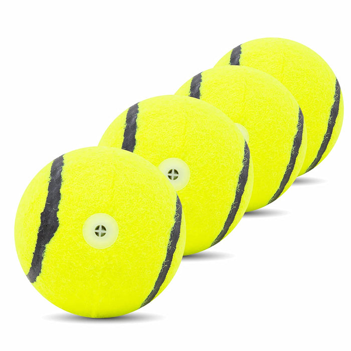 Barkbutler x Fofos Sports Fetch Ball Durable Dog Ball Toy Set, Yellow (Pack of 4)