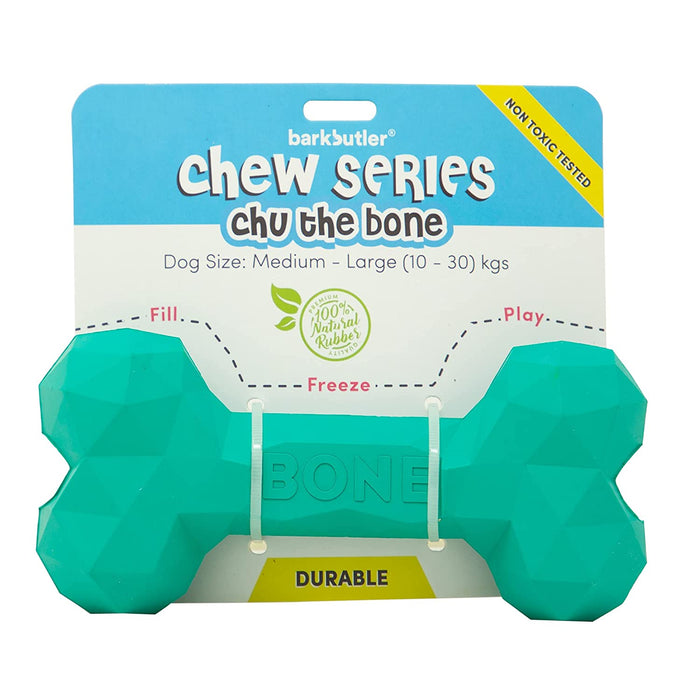 Barkbutler Chu The Bone | 100% Natural Rubber | Gentle on Teeth + Gums