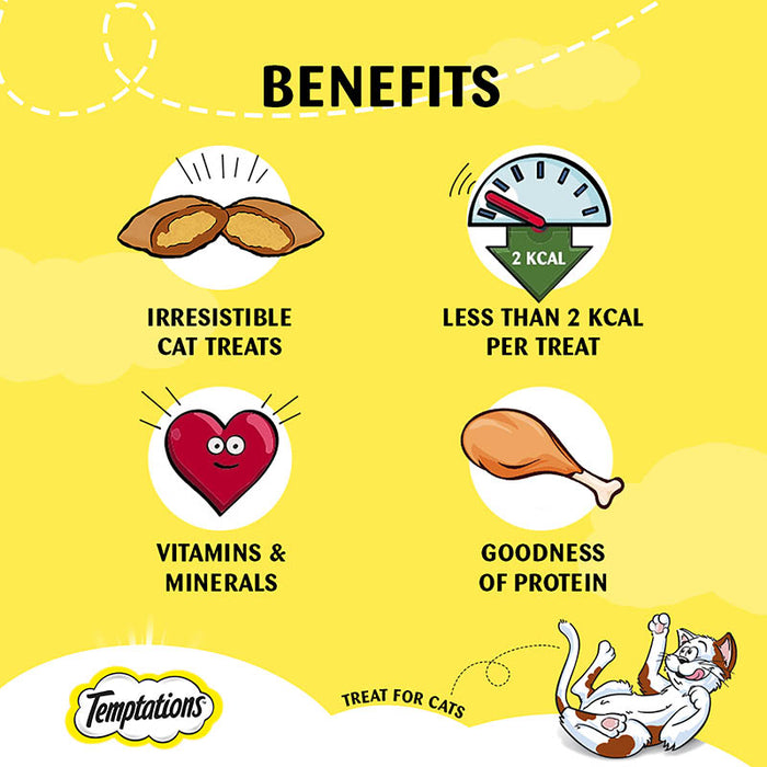 Temptations Cat Treat, Tasty Chicken Flavour - 85 g