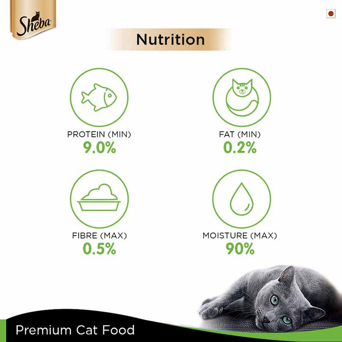 SHEBA Complete Nutrition For Cats - White Meat & Snapper In Gravy 85 gm
