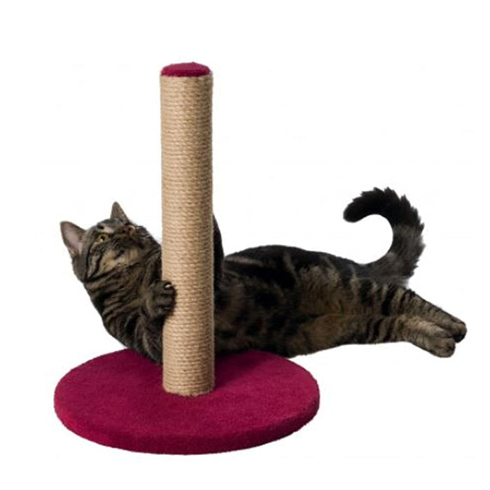 Trixie Scratching Post on Plate for Cats (Assorted Colours, 42 cm)