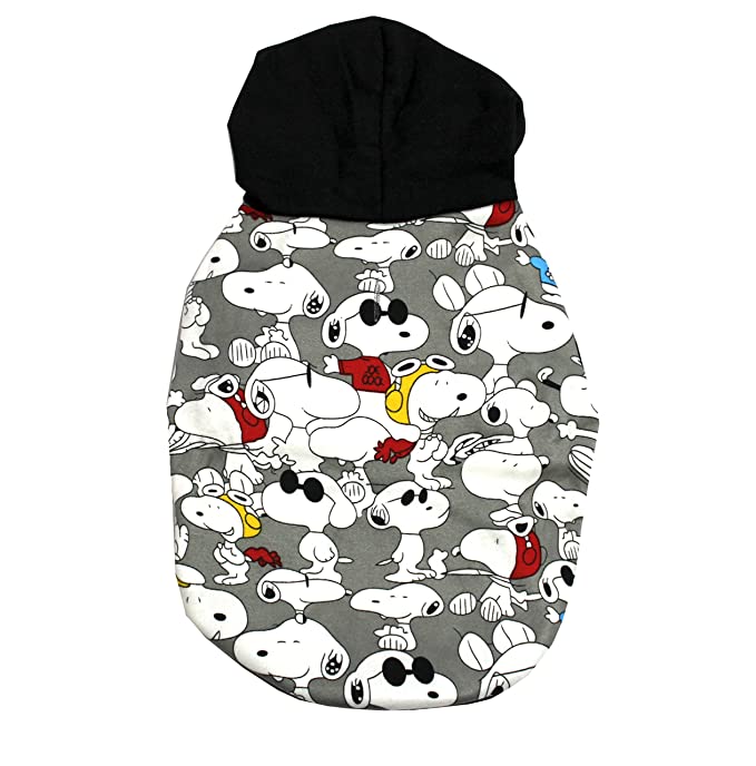 Nootie Snoopy Design Printed Hoody For Pets (Grey).