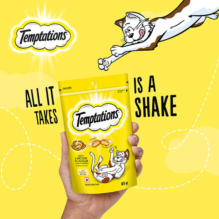 Temptations Cat Treat, Tasty Chicken Flavour  - 12 X 85 g