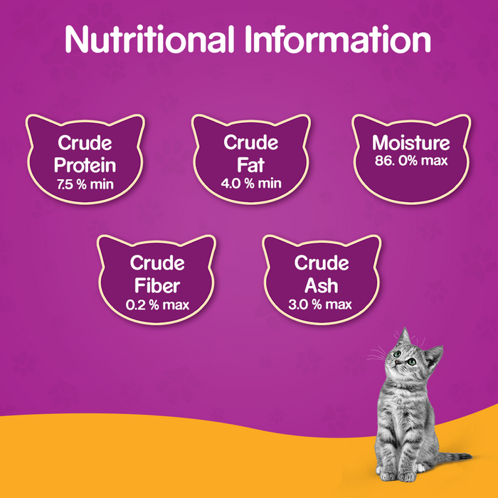 Whiskas Wet Food for Kittens (2-12 Months), Chicken in Gravy Flavour, 48 pouches (48 x 85g)