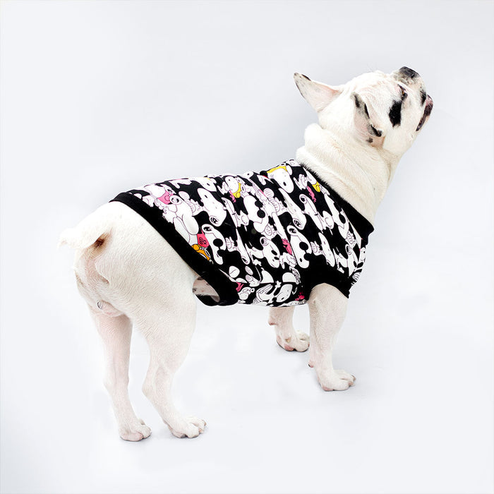 Nootie Snoopy Printed T-Shirt For Pets (Black)