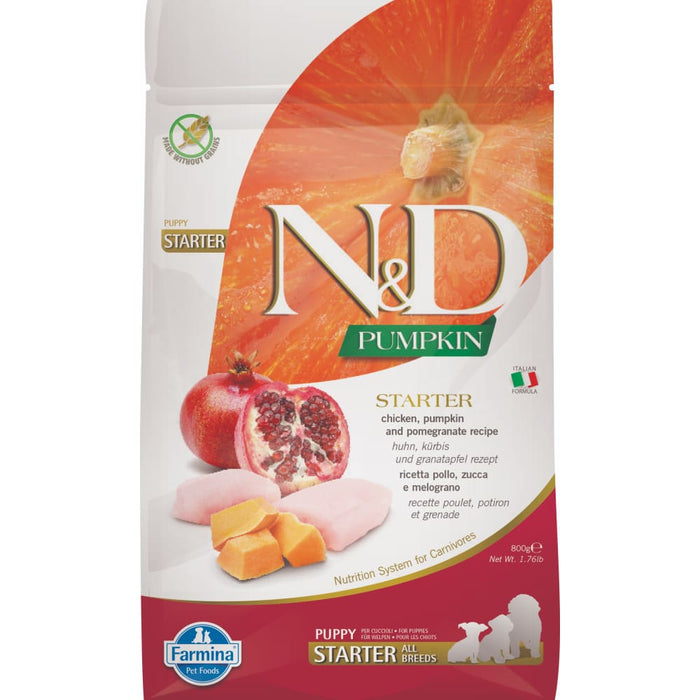Farmina N&D Pumpkin Chicken & Pomegranate Grain Free Starter Puppy All Breeds Dry Dog Food-2.5kg