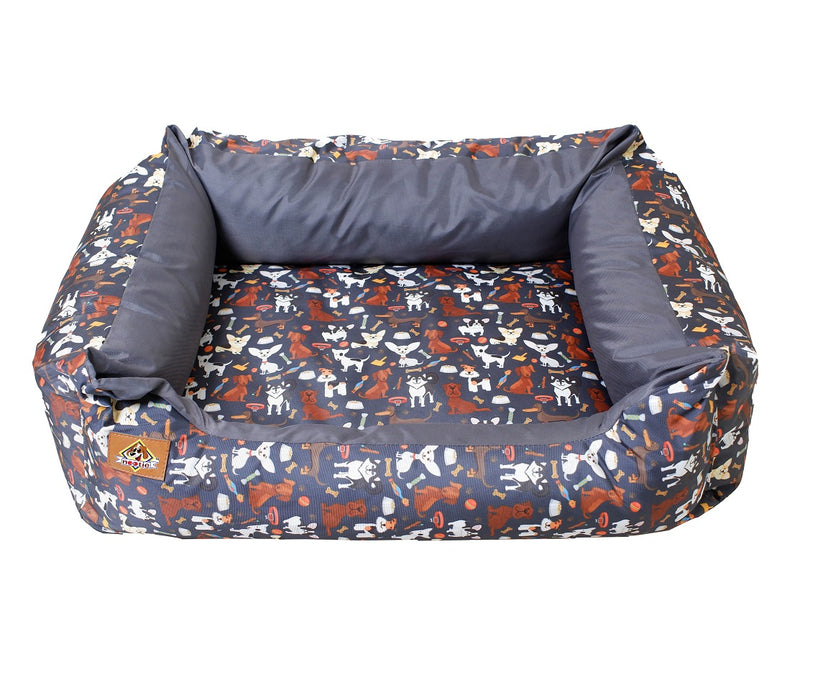 Nootie Premium Doggy Group Black Lounger Bed.