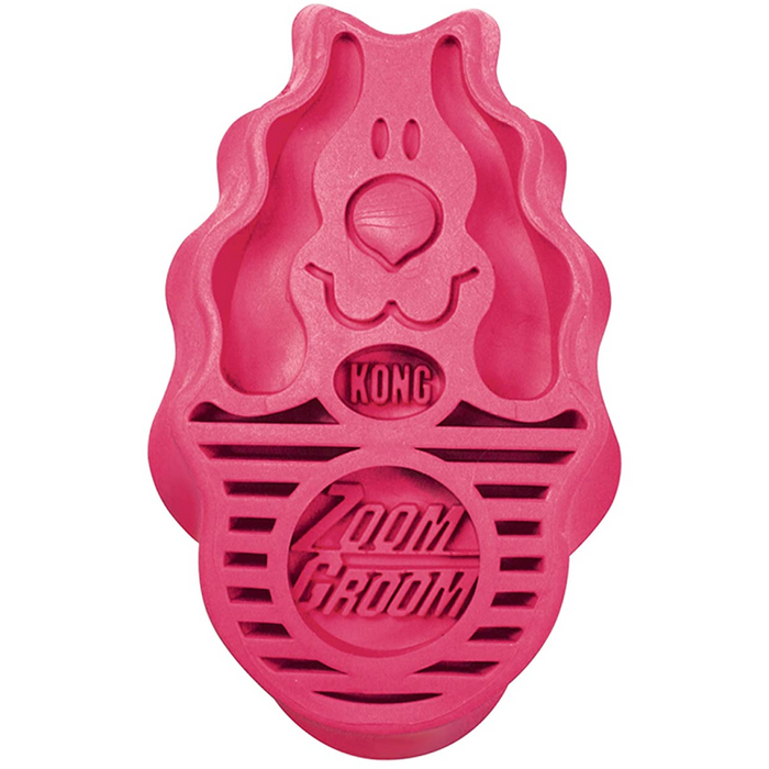 Kong Zoom Groom Raspberry Brush for Dogs