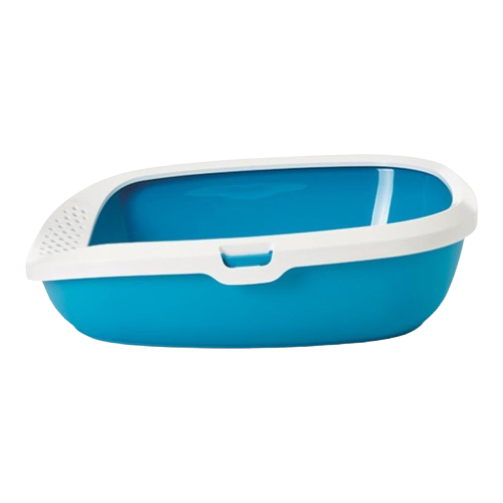 Cat litter tray with rim hot sale