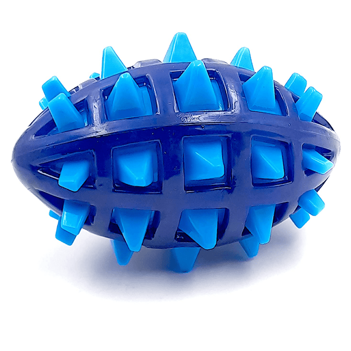 Nootie Spikey Rugby Ball Toy for Dogs.