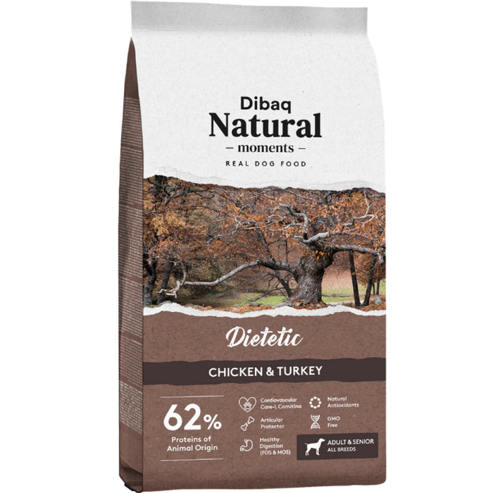 Dibaq Natural Moments Chicken And Turkey Dietic Adult Dry Dog Food