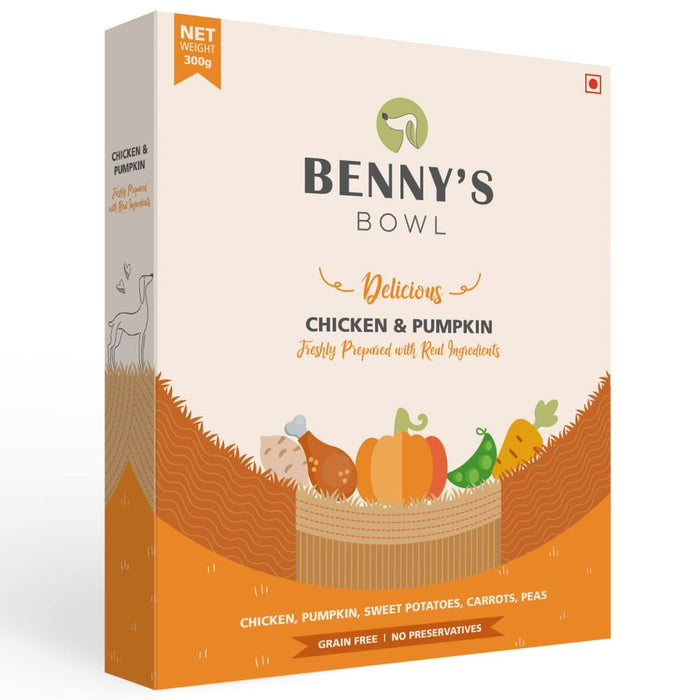 Bennys Bowl Chicken and Pumpkin Fresh Food for Dogs