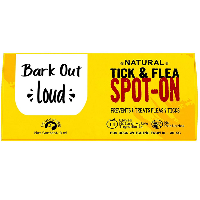 Bark Out Loud Natural Tick & Fleas Spot On Solution