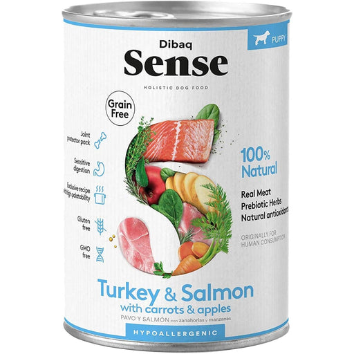 Dibaq Sense Turkey & Salmon Grain Free Hypoallergenic Puppy Wet Food