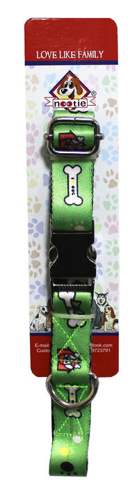 Nootie Premium Design Collar for Dogs/Puppies | Pet Collar (Small, Green)