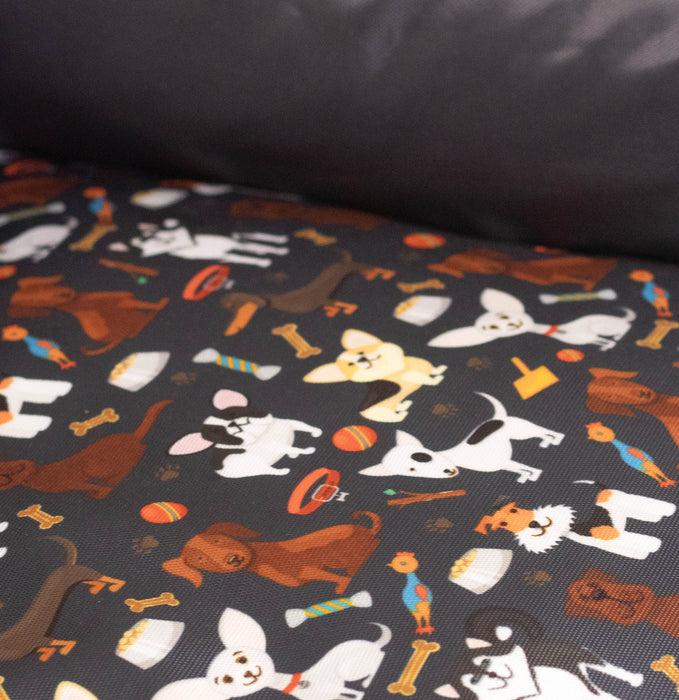 Nootie Premium Doggy Group Black Lounger Bed.