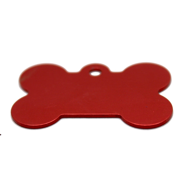 Red Bone Shaped Name Tag For Pets