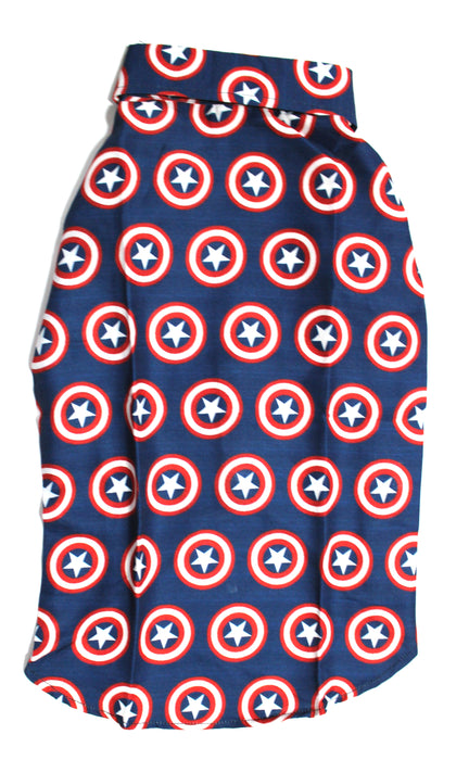 CAPTAIN AMERICA SHIRT FOR DOGS & PUPPIES