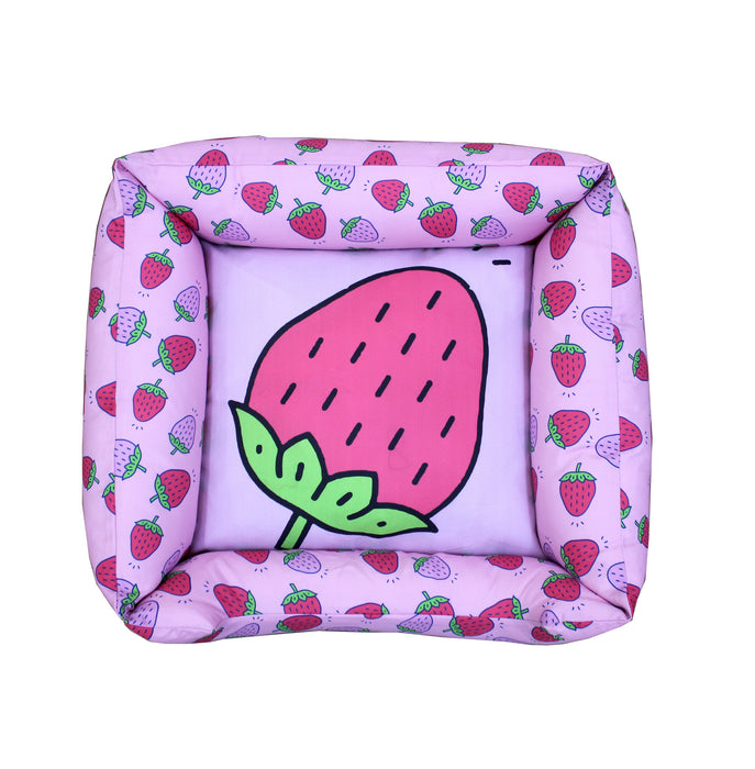 Nootie Premium Strawberry Printed Lounger Bed.