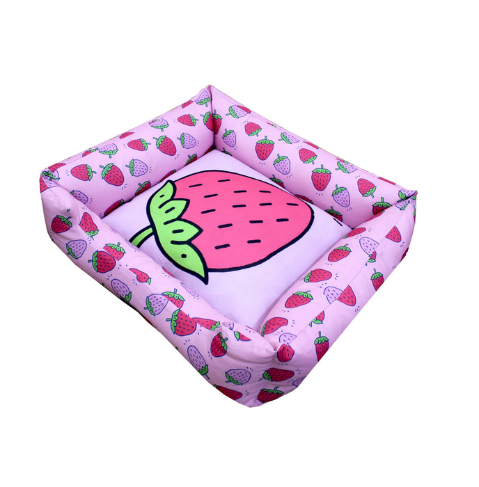 Nootie Premium Strawberry Printed Lounger Bed.