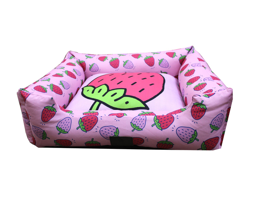 Nootie Premium Strawberry Printed Lounger Bed.