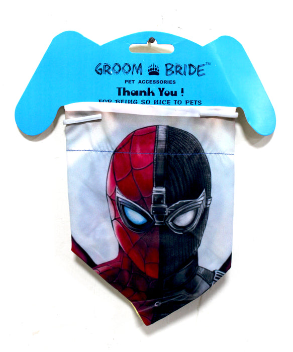 Groom Bride X Nootie  Spider Man & Rocket Dog Printed Reversible Bandana.