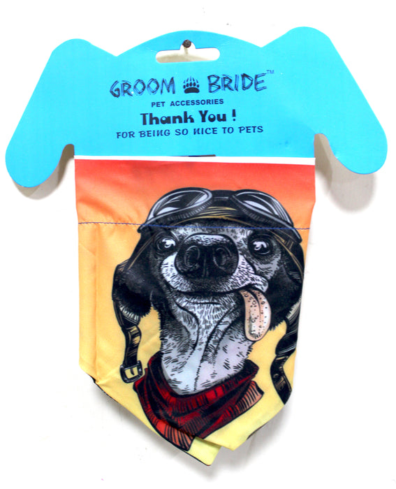 Groom Bride X Nootie  Spider Man & Rocket Dog Printed Reversible Bandana.
