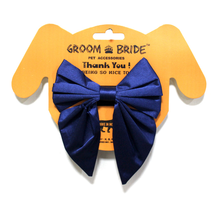 Groom Bride X Nootie Fancy Violet Long Collar Bow Tie.