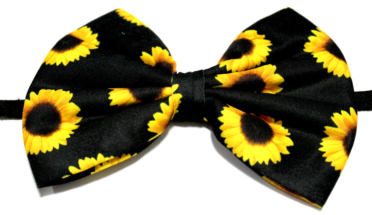 Nootie Fancy Dark Space Sunflower Collar Bow Tie.
