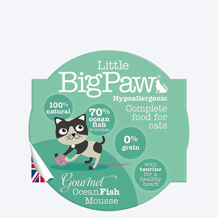 Little BigPaw Gourmet Ocean Fish Mousse Wet Cat Food - 85 g