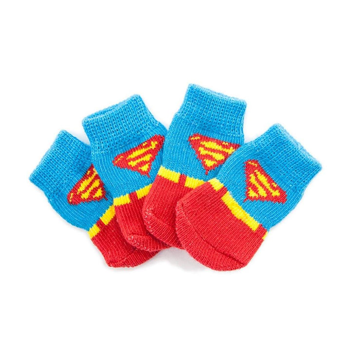 Nootie Waterproof Anti-Slip Super Man Socks .