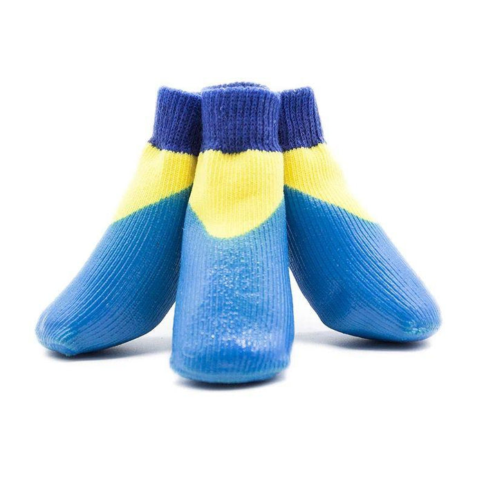Nootie Blue Yellow Socks .