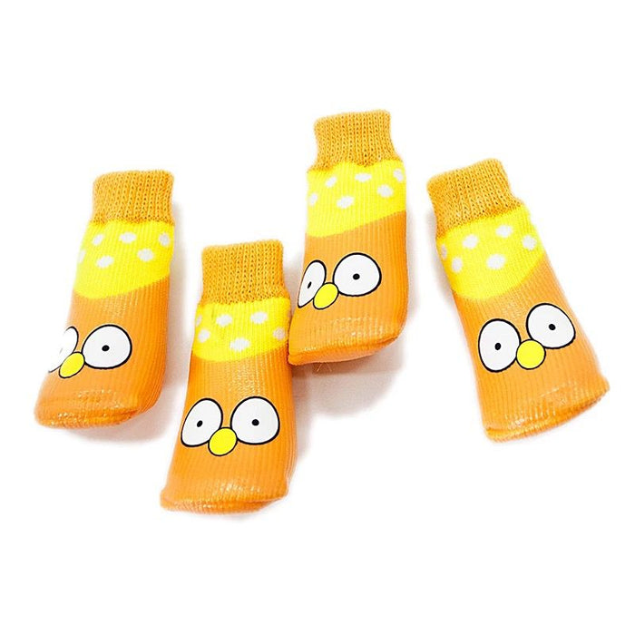 Nootie Orange Jiggly Eye Socks .