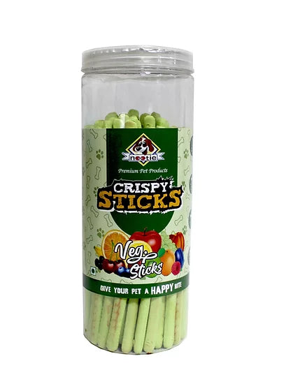 Nootie Oven Baked Real Vegetable Flavored Dog Crispy Sticks, Jar Pack 700 Gm