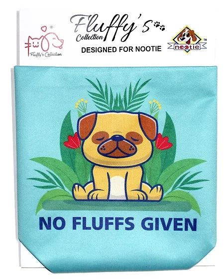 Nootie Premium No Fluffs Given Printed Bandana/Scarf for Pets, Blue