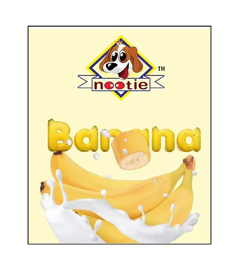 Nootie Oven Baked Real Banana Flavored Dog Biscuits, Jar Pack 750 Gm