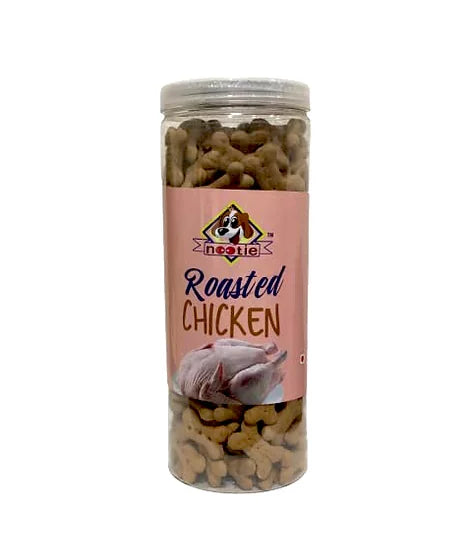Nootie Oven Baked Real Chicken Flavored Dog Biscuits, Jar Pack 750 Gms