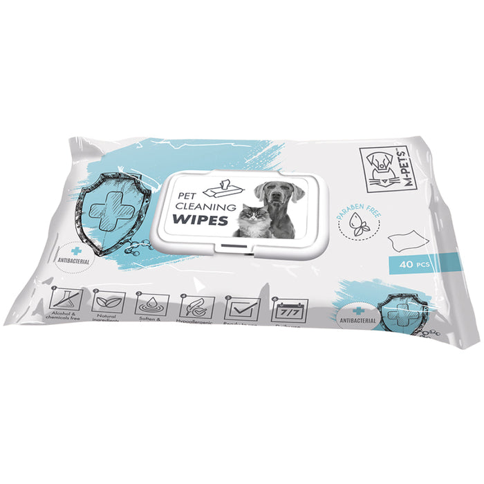 M-Pets Anti-Bacterial Cleaning Wipes for Pets
