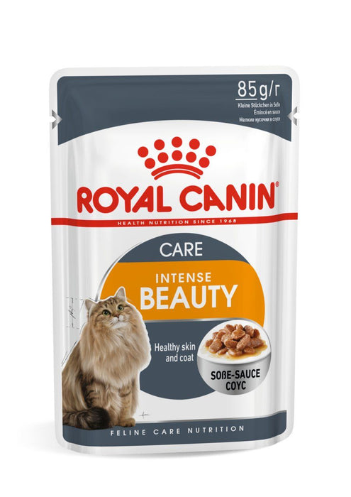 Royal Canin Intense Beauty Adult Gravy Cat Wet Food (12 Pouch * 85 Gms)