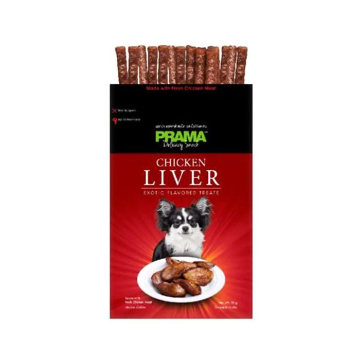 Prama Chicken Liver Dog Treats 70g(Combo Pack of 2)